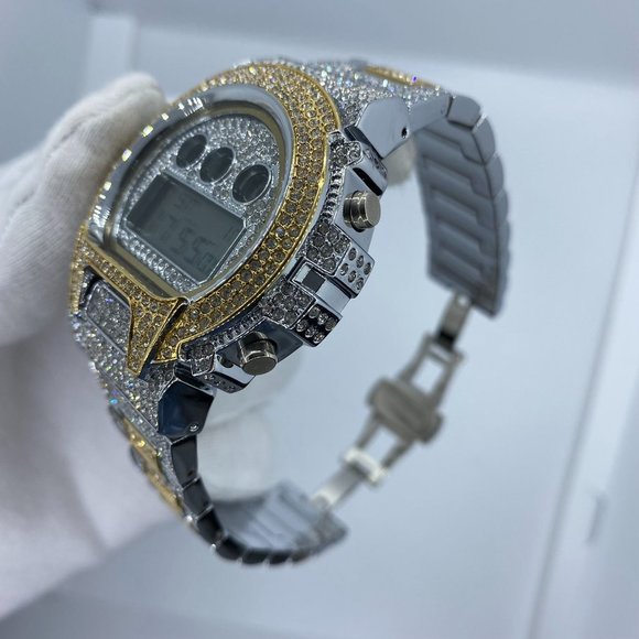 Luxury Chronograph Digital Led Diamond Waterproof Watch - Picture 5 of 5